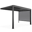 OVIALA - Pergola bioclimatique adossée 3x4m et 1 Store 2,66 x 2,34 m - Oia - vignette