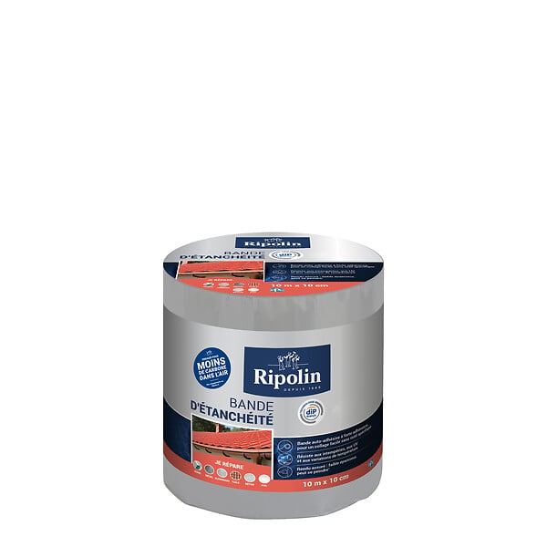RIPOLIN - Bande auto-adhesive etanche Gris 10mx10cm - large