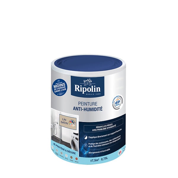 RIPOLIN - Peinture anti-humidite Lin Satin Pot 0.75l - large