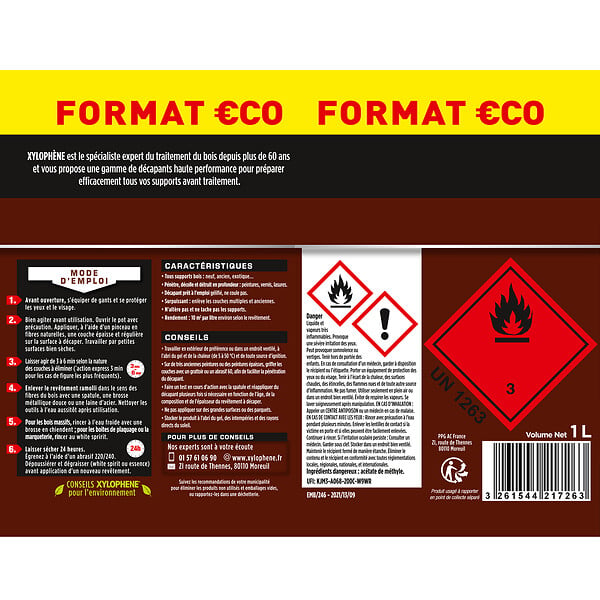 XYLOPHENE - Decapant gel bois Pot 1l - large