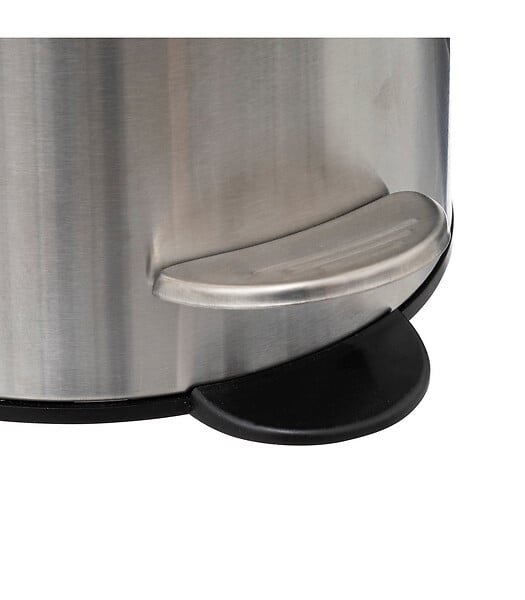 5 FIVE SIMPLY SMART - Poubelle de salle de bain en Inox et Bambou Soft Close 3 L - large