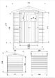 TIMBELA - Abri de jardin en bois - l236xL226xH218 cm / 4.33 m2 - M369 - vignette