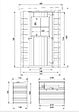 TIMBELA - Abri de jardin en bois - H198 x l239 x L144 cm / 2.63 m2 - M306 - vignette