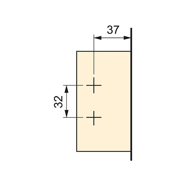 EMUCA - Lot de 20 charnières coudées X91 à fermeture amortie avec embases à visser, Hauteur 0, Acier, Nickelé - large