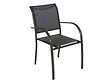 HESPERIDE - Ensemble repas table extensible alu 4/8 places Graphite + 8 fauteuils Piazza - Hespéride - vignette