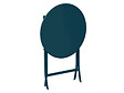 HESPERIDE - Table de jardin ronde Greensboro Ø 60 cm Bleu Pétrol - 2 places - Hespéride - vignette
