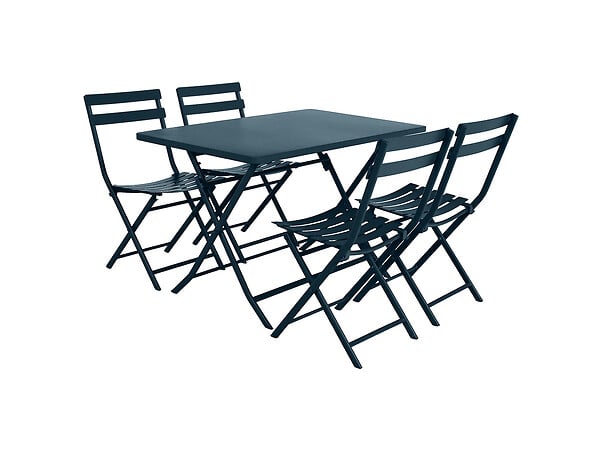 HESPERIDE - Table rectangulaire Greensboro Bleu Pétrol - 4 places - Hespéride - large