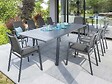 HESPERIDE - Table extensible rectangulaire alu Graphite Pavane - 6/10 places - Hespéride - vignette