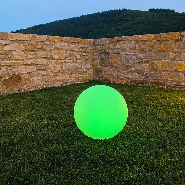 LUMISKY - 2 Boules lumineuses solaires SOLSTY D30cm - large