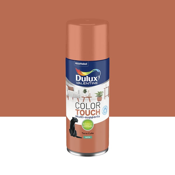 DULUX VALENTINE - Aérosol Color Touch - Ocre dorée - Satin - 400ml - large