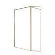 AURLANE - Paroi de douche AURLANE Golden Edge 120+40x200cm volet pivotant - vignette