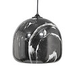 C-CREATION - Suspension Ning - Verre - Marbré noir - vignette