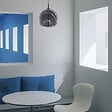 C-CREATION - Suspension Ning - Verre - Marbré noir - vignette