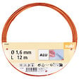 SUKI - fil deco aluminium orange 2mm 12m - vignette
