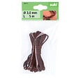 SUKI - corde simili cuir cafe 3mm 5m - vignette