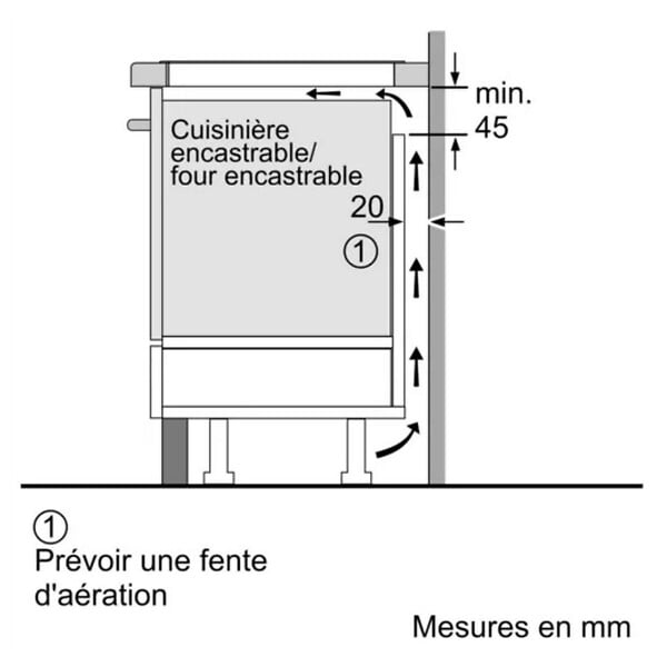 BOSCH - table de cuisson à induction 60cm 4 feux noir - PUE611BB5E - large