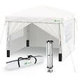 VOUNOT - Tonnelle de Jardin 3x3m Pliable avec portes et fenêtres Blanc - vignette