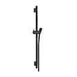 HANSGROHE - Hansgrohe Unica Barre de douche S Puro 65 cm avec flexible de douche, Noir mat (28632670) - vignette