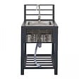 OVIALA - Meuble évier cuisine extérieure aluminium et résine tressée - vignette