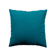 C MA DECO - Coussin déhoussable 40x40cm coloris bleu canard - vignette