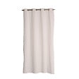 C MA DECO - Rideau en coton recyclé - Œillets - Ecru - 140x240cm - vignette