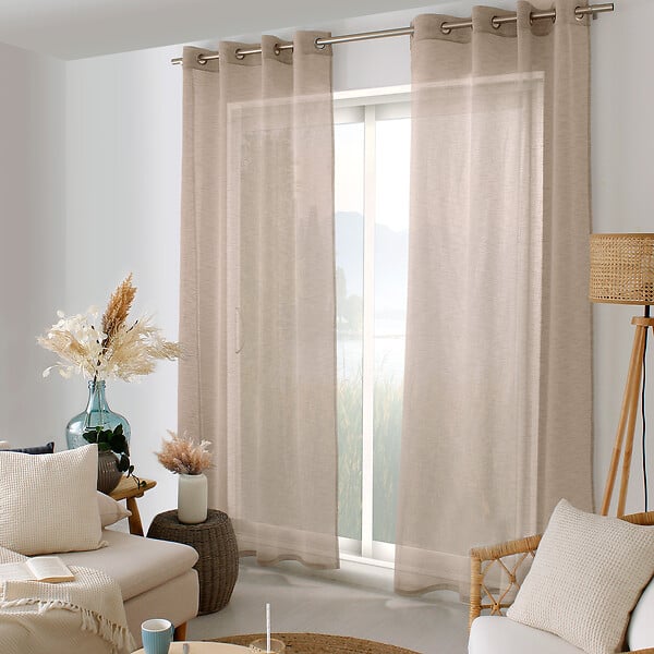 C MA DECO - Voilage MAYA 140x240cm vison - large