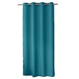 C MA DECO - Rideau 100% Polyester - Œillets - Bleu canard - 140x240cm - vignette