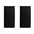 C MA DECO - Vitrage occultant, passe tringle, 1x60x120, noir - vignette