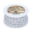 SUKI - corde coton blanc argent 4mm 10m - vignette