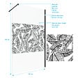 AURLANE - Paroi de Douche 120x195cm Serigraphie Type Jungle - Verre 5mm - Bras de Fixation Redecoupable - vignette