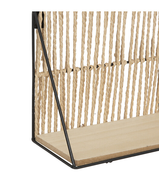 ATMOSPHERA - Étagère murale en Métal et Bois 48 x 21 cm - large