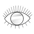 DADA ART - Miroir métal Oeil 69x54 cm - vignette