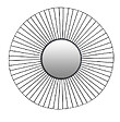 DADA ART - Miroir métal rond noir filaire 60x60 cm - vignette
