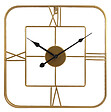 DADA ART - Horloge Métal doré carré 38,5x4,0 cm - vignette