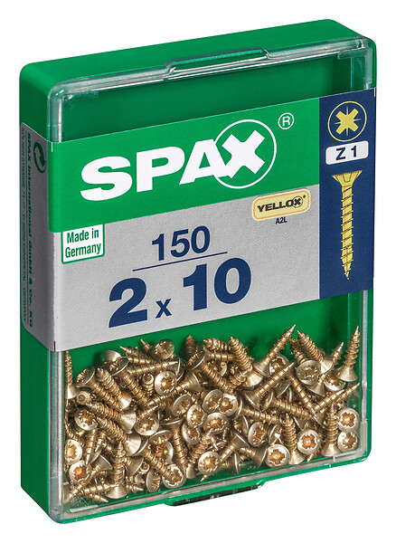 SPAXFRANCE - SPAX TF PZ 2x10 YELLOX 150 PC - large