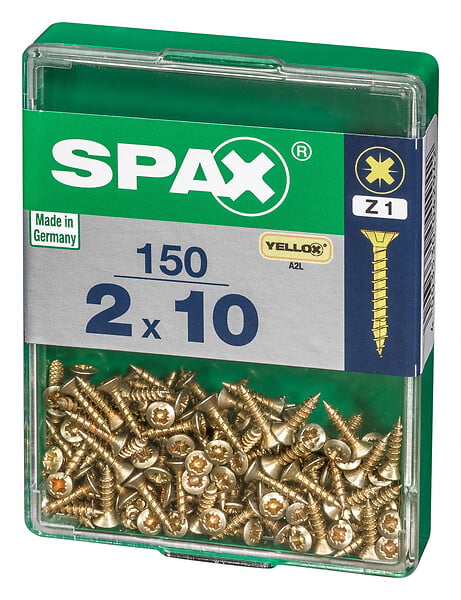 SPAXFRANCE - SPAX TF PZ 2x10 YELLOX 150 PC - large