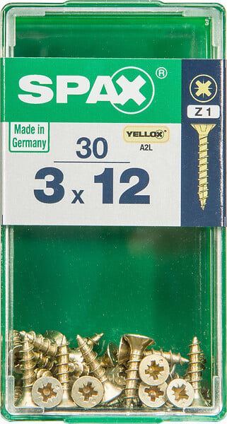SPAXFRANCE - SPAX TF PZ 3x12 A2L 30 PC - large