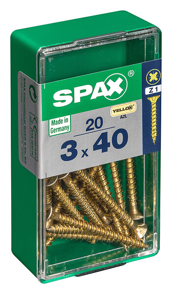 SPAXFRANCE - SPAX TF PZ 3x40 YELLOX 20 PC - large