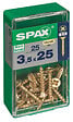 SPAXFRANCE - SPAX TF PZ 3.5x25 YELLOX 25 PC - vignette