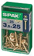 SPAXFRANCE - SPAX TF PZ 3.5x25 YELLOX 25 PC - vignette