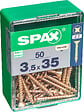 SPAXFRANCE - SPAX TF PZ 3.5x35 YELLOX 50 PC - vignette