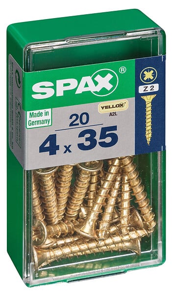 SPAXFRANCE - SPAX TF PZ 4x35 YELLOX 20 PC - large