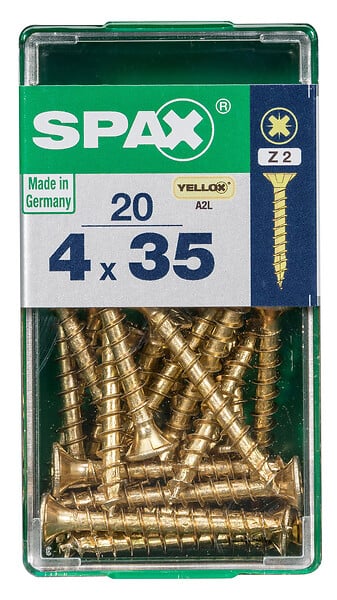 SPAXFRANCE - SPAX TF PZ 4x35 YELLOX 20 PC - large