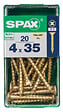 SPAXFRANCE - SPAX TF PZ 4x35 YELLOX 20 PC - vignette