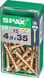 SPAXFRANCE - SPAX TF PZ 4.5x35 YELLOX 15 PC - vignette