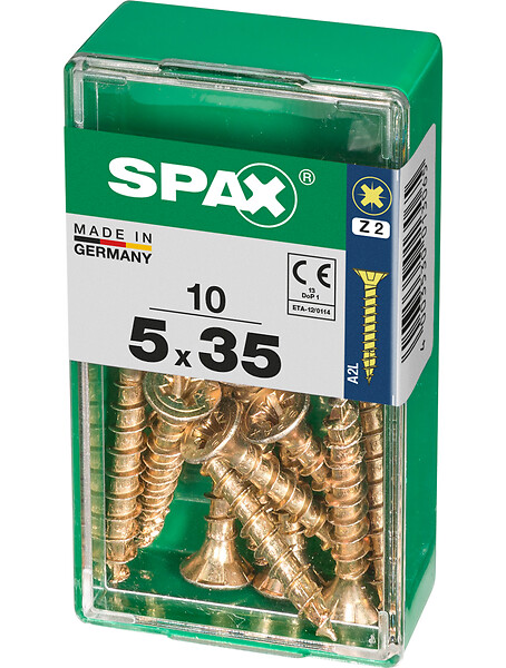 SPAXFRANCE - SPAX TF PZ 5x35 YELLOX 10 PC - large
