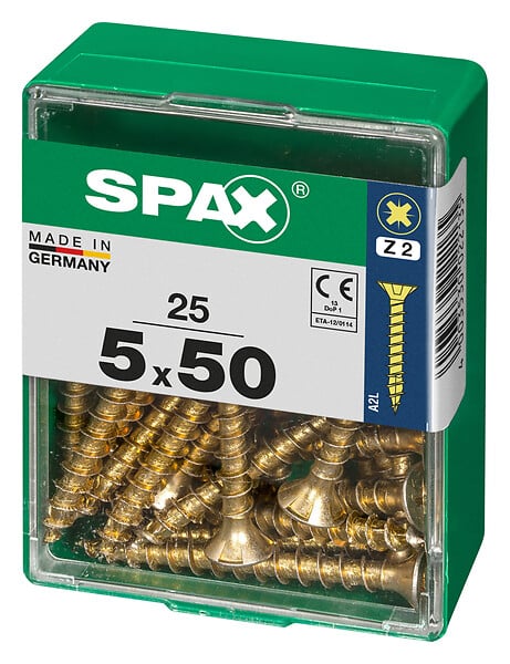 SPAXFRANCE - SPAX TF PZ 5x50 YELLOX 25 PC - large