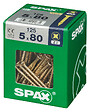 SPAXFRANCE - SPAX TF PZ 5x80 YELLOX 125 PC - vignette