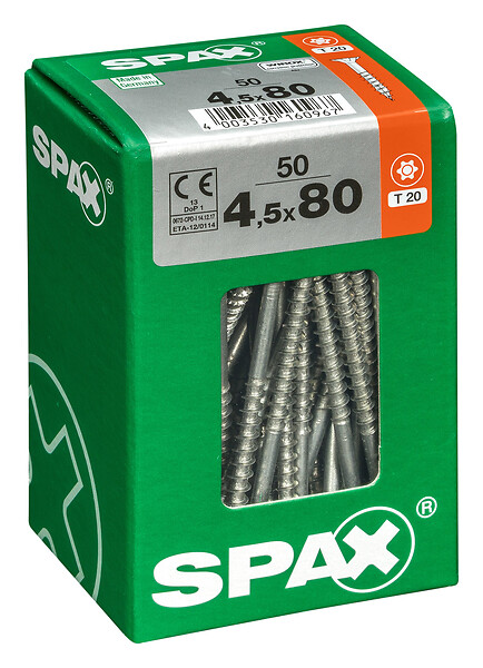 SPAXFRANCE - SPAX TF TX 4.5x80 WIROX 50 PC - large