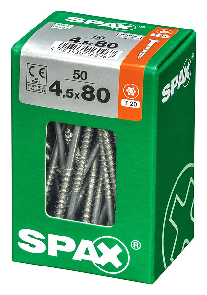 SPAXFRANCE - SPAX TF TX 4.5x80 WIROX 50 PC - large